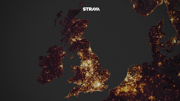 Strava's Global Heatmap reveals where runners and cyclists travel the most