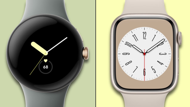 Google Pixel Watch v Apple Watch Series 8 - all the key differences