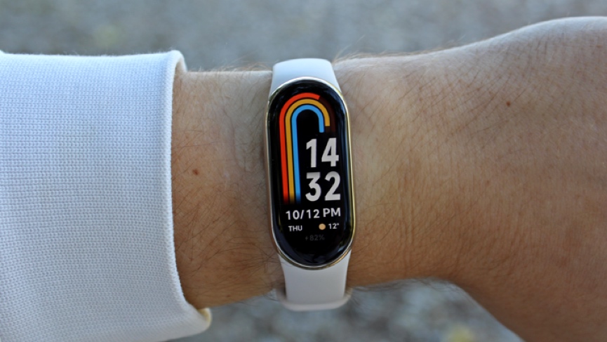 Xiaomi Smart Band 8 on wrist
